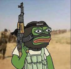 Illustration der Meme-Figur Jihad Pepe